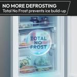 Hoover 4-Door Cube Fridge Freezer, 463L, Silver