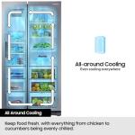 Samsung 634L Smart American Fridge Freezer, Silver
