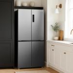 HYE 394L Double Door American Fridge Freezer