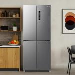 HYE 394L Double Door American Fridge Freezer