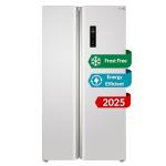 HYE Side By Side Fridge Freezer, 505L, Silver
