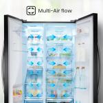 Hisense Side-by-Side Fridge Freezer 562L - Black