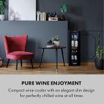 Klarstein Slimline Wine Cooler with Glass Door