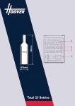 Hoover 23-Bottle Black Wine Cooler