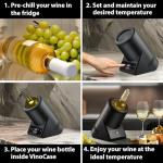 CASO VinoCase Compact Black Wine Cooler