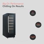 30cm Black Freestanding Wine Cooler for 20 Bottles