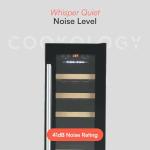 30cm Black Freestanding Wine Cooler for 20 Bottles