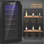HOMCOM 50L Freestanding Wine Cooler for 18 Bottles