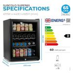 Subcold Super65 LED Table-Top Drinks Fridge