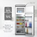 Swan Retro Top Mount Fridge Freezer – Grey