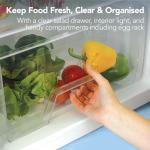 Igenix IG155W White Under Counter Fridge & Ice Box