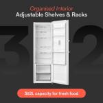 Cookology CTFR362WH 362L Frost Free Larder Fridge