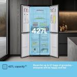 Fridgemaster 4-Door No Frost Fridge Freezer, Black