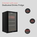 TUKNON Cookology CBC98BK Glass Door Drinks Fridge