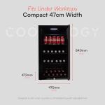 TUKNON Cookology CBC98BK Glass Door Drinks Fridge