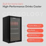 TUKNON Cookology CBC98BK Glass Door Drinks Fridge