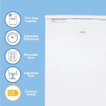 Igenix IG255W 136L Adjustable Space Refrigerator