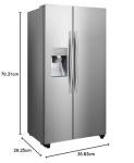 Hisense RS694N4ICF Side-by-Side Fridge Freezer with Water Dispenser