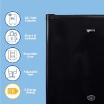 Igenix 33L Black Table Top Mini Freezer