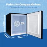 Igenix 33L Black Table Top Mini Freezer