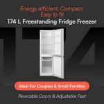 Cookology 174L Freestanding Fridge Freezer in White