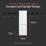 Cookology 174L Freestanding Fridge Freezer in White
