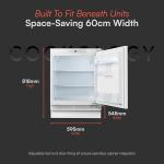 Cookology Integrated Undercounter Larder Fridge 138L