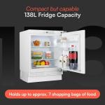 Cookology Integrated Undercounter Larder Fridge 138L