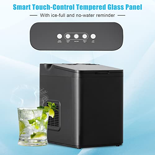 Compact Countertop Ice Maker with 2 Sizes