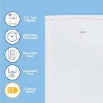 Igenix IG155W White Under Counter Fridge & Ice Box
