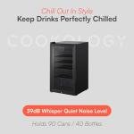 TUKNON Cookology CBC98BK Glass Door Drinks Fridge