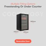 TUKNON Cookology CBC98BK Glass Door Drinks Fridge