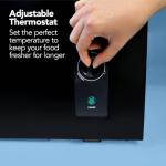 Igenix 99L Freestanding Chest Freezer - Black