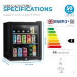 Subcold Super50 Mini Fridge - 50L Beer & Wine