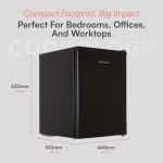 Cookology Mini Fridge with Ice Box, 67L Black