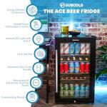 Subcold Ace100 LED Touch Control Beer Fridge
