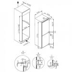 Cookology 233L Frost Free Integrated Fridge Freezer