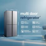 Fridgemaster 4-Door American Fridge Freezer - Silver