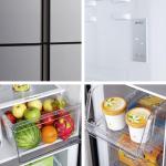 Fridgemaster 4-Door American Fridge Freezer - Silver