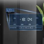 Teknix 562L Side-by-Side Fridge Freezer - Black Steel
