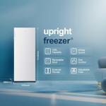 Fridgemaster 165L Freestanding Upright Freezer, White