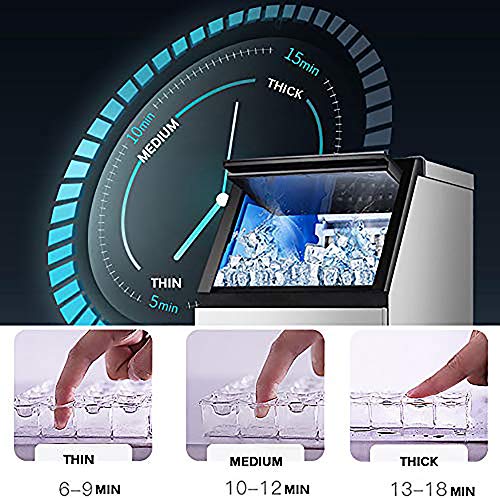 LCD Commercial Ice Maker with Smart Control Panel
