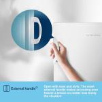 Fridgemaster 165L Freestanding Upright Freezer, White