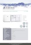 IceKing TT46AP2 White Mini Fridge for Bedroom