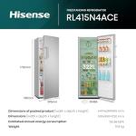 Hisense RL415N4ACE Grey Freestanding Refrigerator