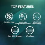 Hisense 60cm Freestanding 60/40 Fridge Freezer