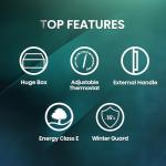 Hisense 82L Under-Counter Vertical Freezer, 40dB