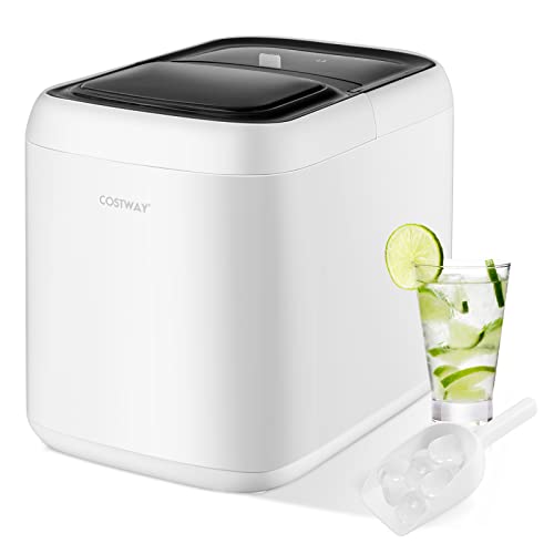 COSTWAY Countertop Ice Maker with Auto Clean - 33lbs/24Hrs