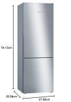 Bosch 419L Serie 6 Freestanding Fridge Freezer