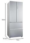 Haier 4-Door American Fridge Freezer with Touch Display